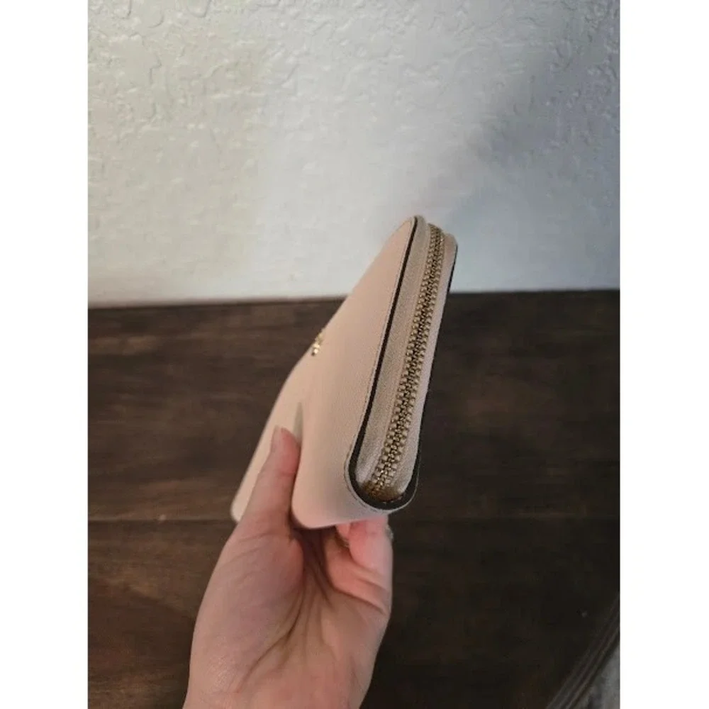 Tory Burch Baby Pink Zip Around Wallet